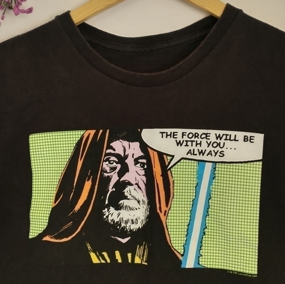 Star Wars ObiWon Kinobi The Force T Shirt Size Medium - Picture 1 of 2